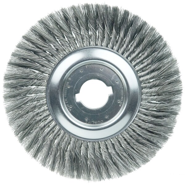 12" Standard Twist Knot Wire Wheel .014" Steel Fill 2" Arbor Hole